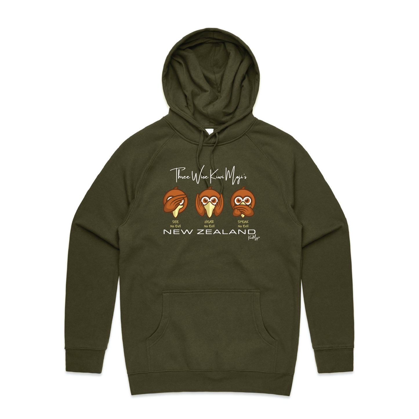 3 Wise KiwiMoji Unisex Hoodie