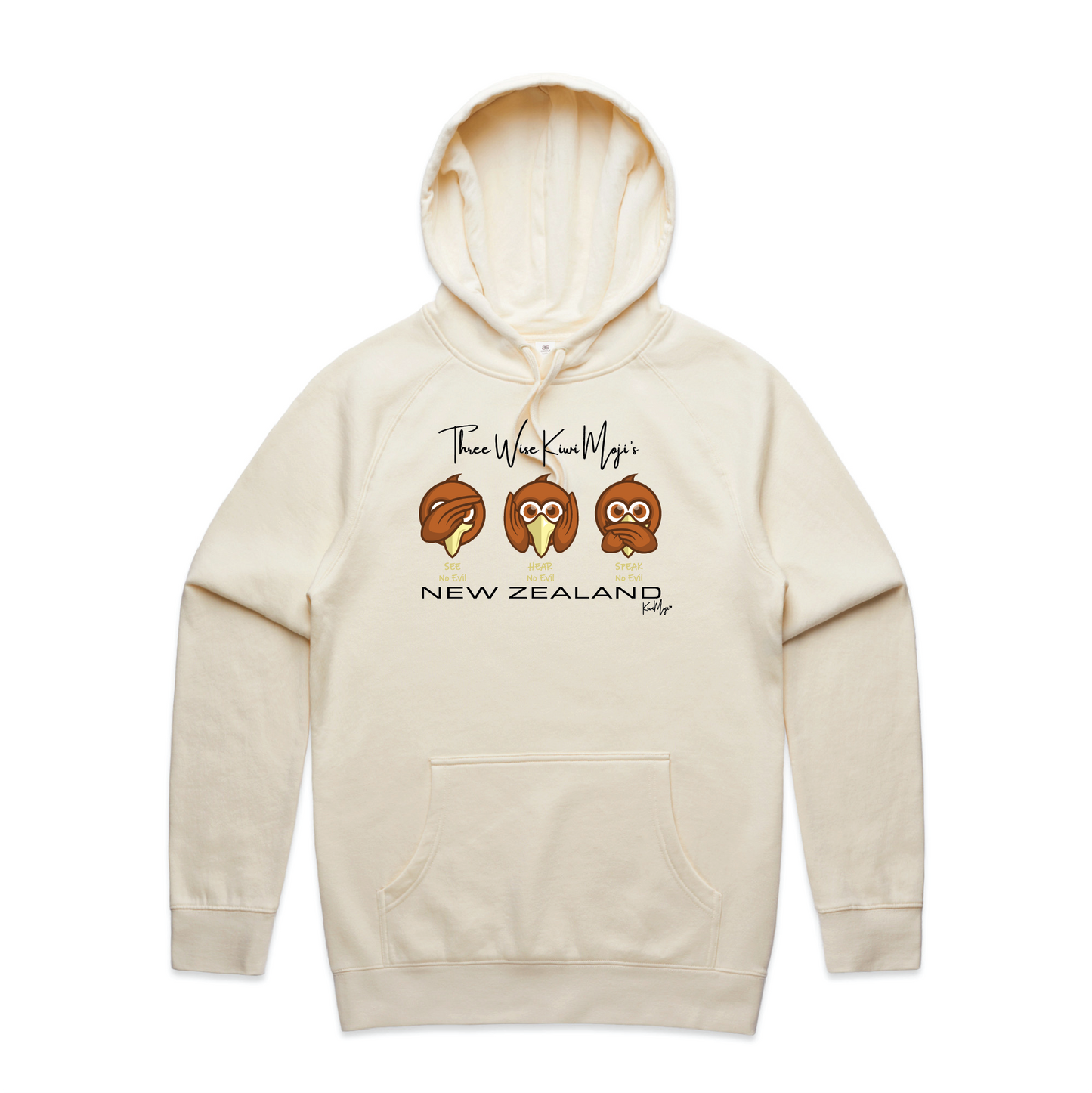 3 Wise KiwiMoji Unisex Hoodie