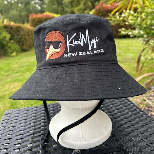 Smooth KiwiMoji Wide Brim Bucket Hat